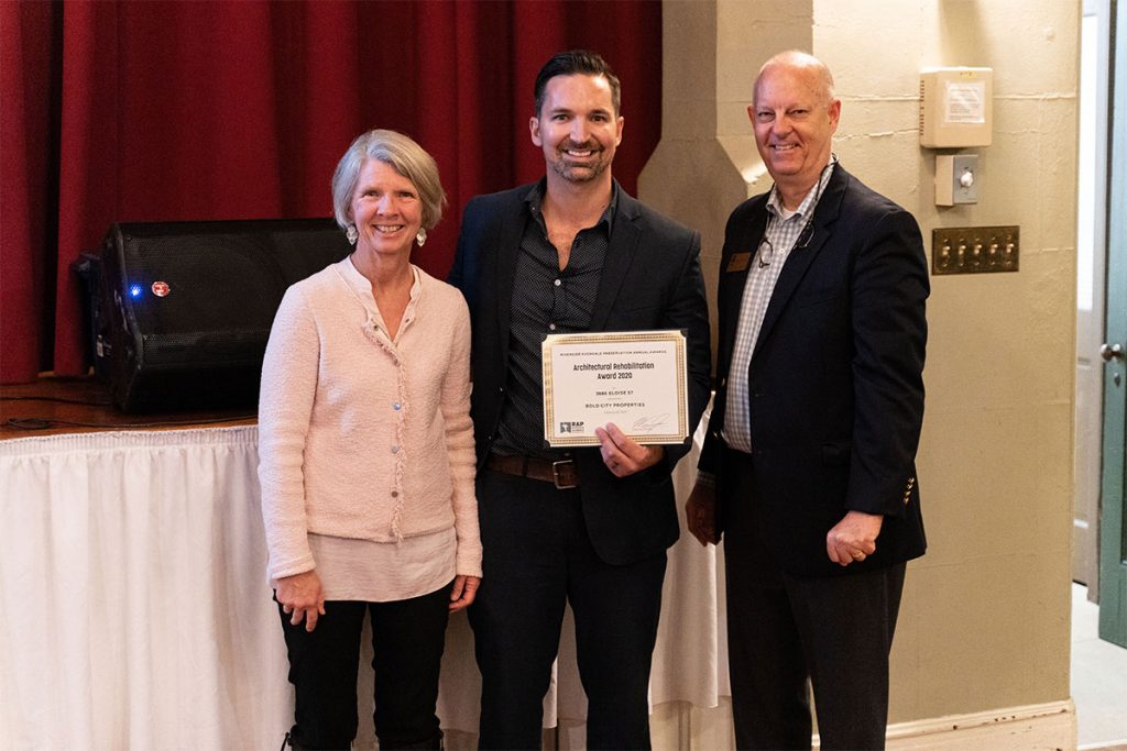 Design Award presented for 3886 Eloise Street, Bold City Properties, Glenn Chandler. Photo courtesy of Norris Creation