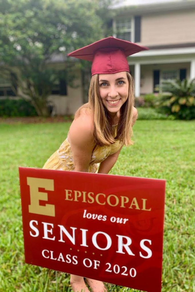 Lauren Nott, a senior at Episcopal, poses outside her Ortega home. She is the daughter of Chris Nott and Katherine Donahoo Nott.