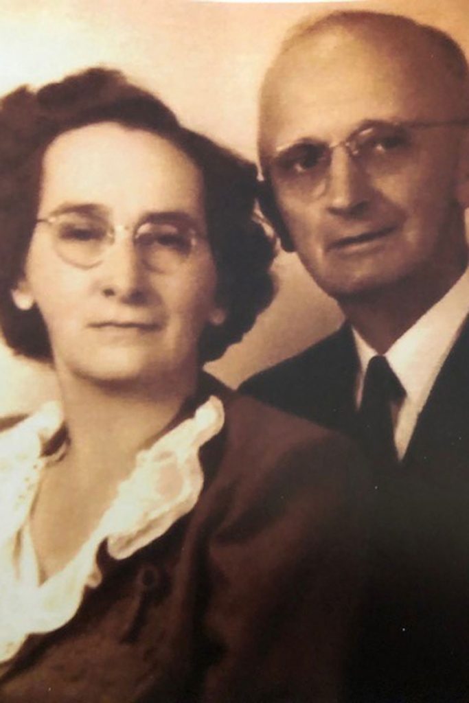 Dr. William C. Mason and his wife, Annie. Dr. Mason was a dentist and town pharmacist.