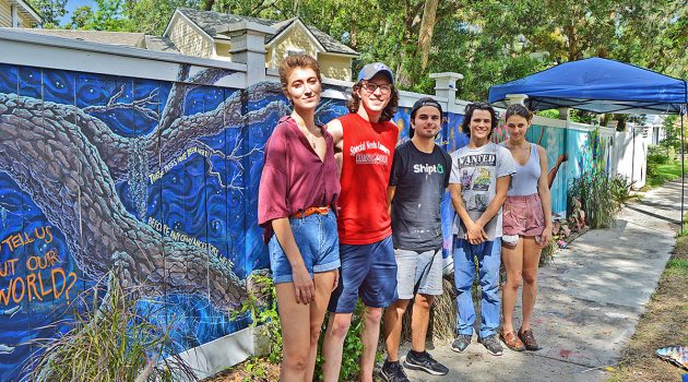 Local artists celebrate  Talbot Avenue mural