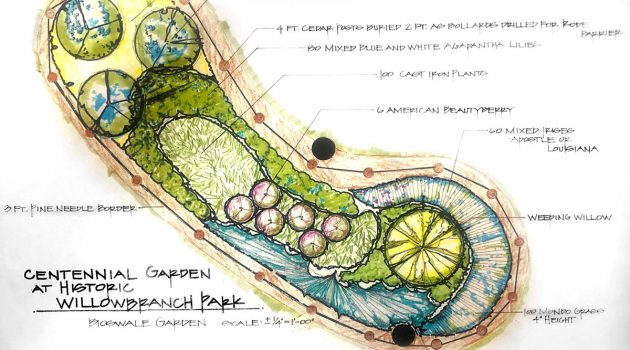 Centennial Garden in Willowbranch Park