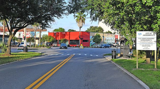 Road work commences in 5 Points
