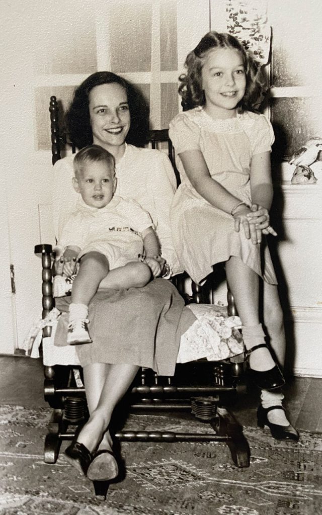 Carol Cochran Todd with her mother Elizabeth Clark Cochran and baby brother Charles Clark Cochran