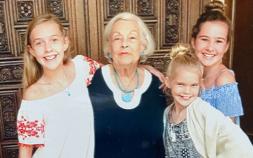 Carol Cochran Todd with granddaughters Salley Todd, Lila Todd, and Hattie Todd