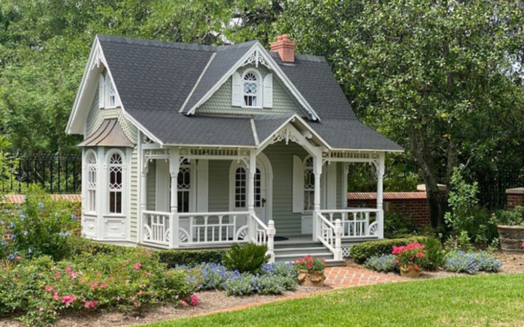 One of five unique playhouses A. Chester Skinner built for his grandchildren.