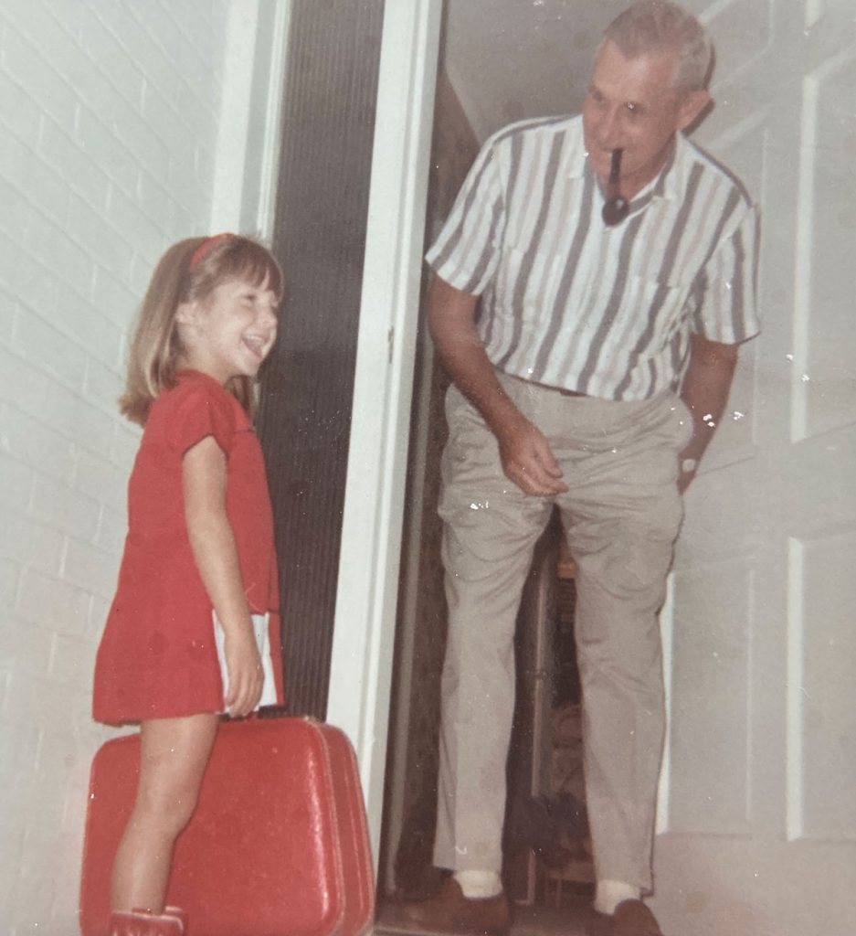 Cyndy and Grandpa Diuguid 1968