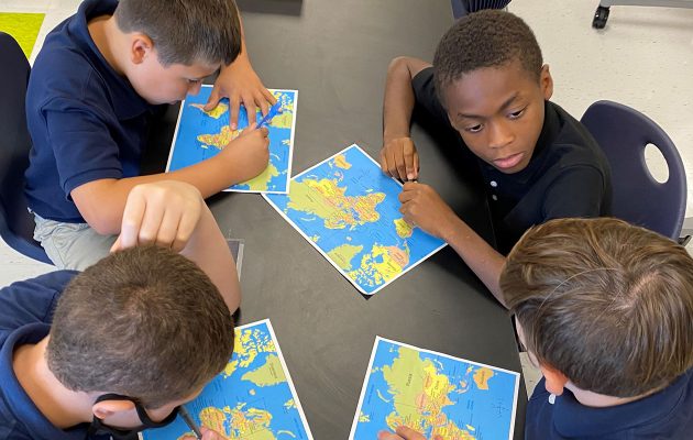 Jacksonville Classical students skype with students in Greece
