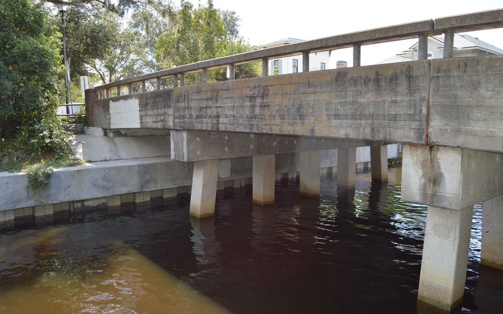 Graffiti has been removed and new fencing is going to be installed underneath the Thrill Bridge on River Road.