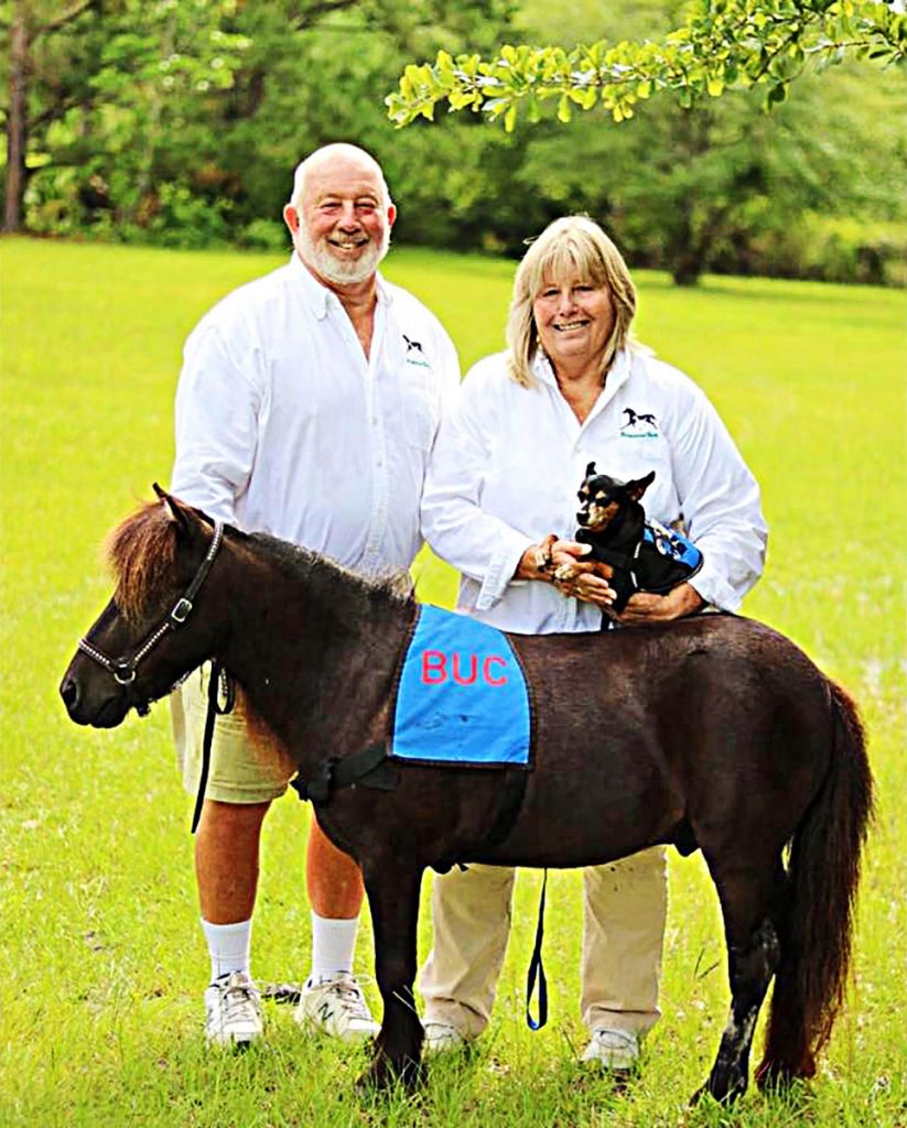 Chris and Dale Dunn with Buc and Buddie