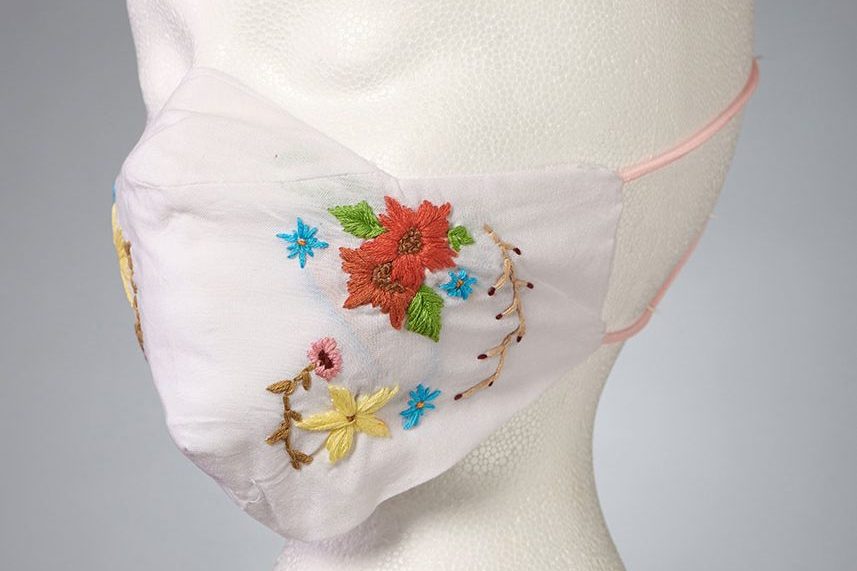 Third-place finisher Kelly Sullivan of Samuel Wolfson School for Advanced Studies submitted an embroidered creation inspired by her great grandmother
