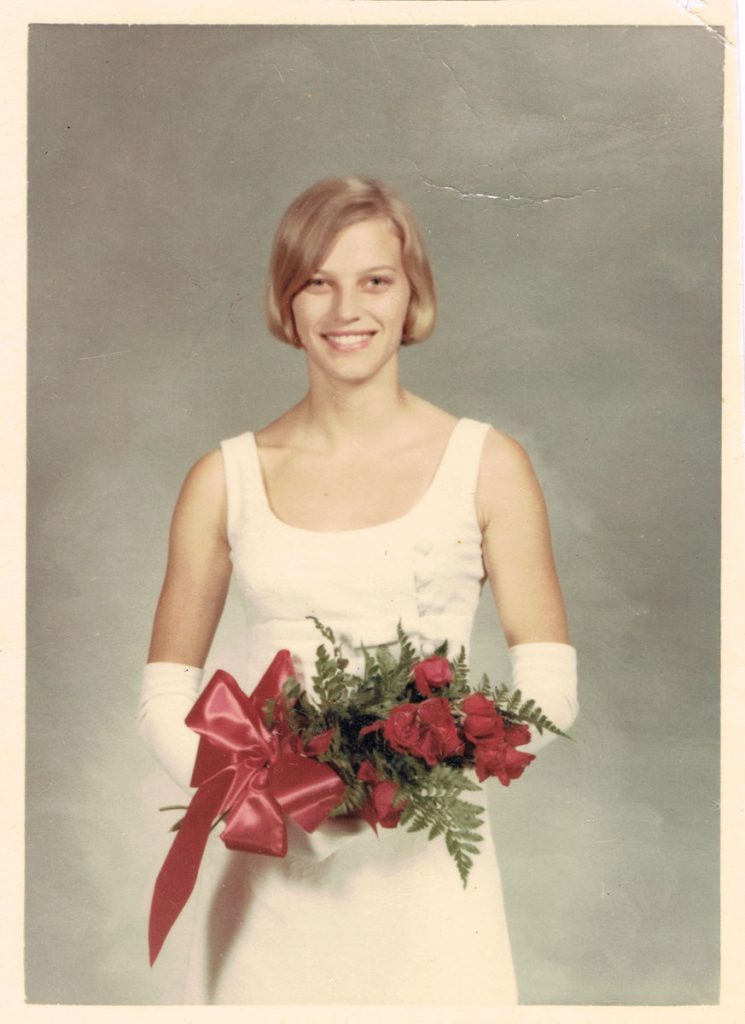 Betty Pemberton at graduation from Robert E. Lee High School, 1966