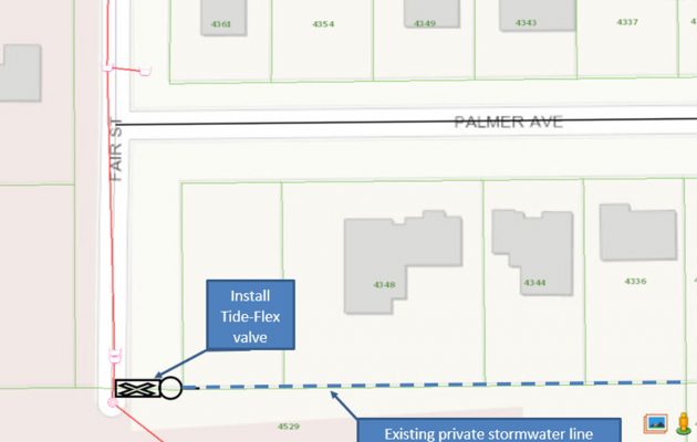 City to install valve to relieve flooding on Palmer Avenue City to install valve to relieve flooding on Palmer Avenue