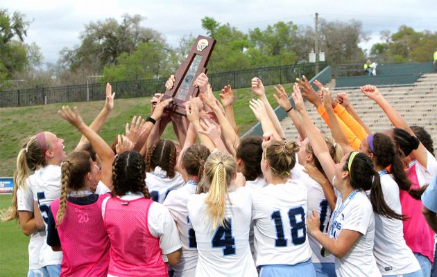 Spartan girls win 10th consecutive state soccer championship trophy Spartan girls win 10th consecutive state soccer championship trophy