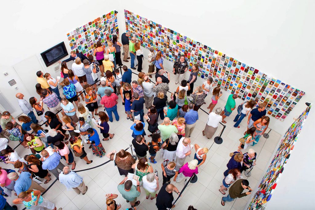 More than 5,000 people viewed the first exhibition, “Imagination Squared,” on its opening night alone in September 2010. MOCA Jacksonville is celebrating the exhibition’s 10-year anniversary with “IMAGINATION SQUARED10: A CREATIVE COMMUNITY RESPONSE TO OUR TIMES” that includes more than 600 works submitted by the community of Greater Jacksonville which are on view April 16 – August 8, 2021.