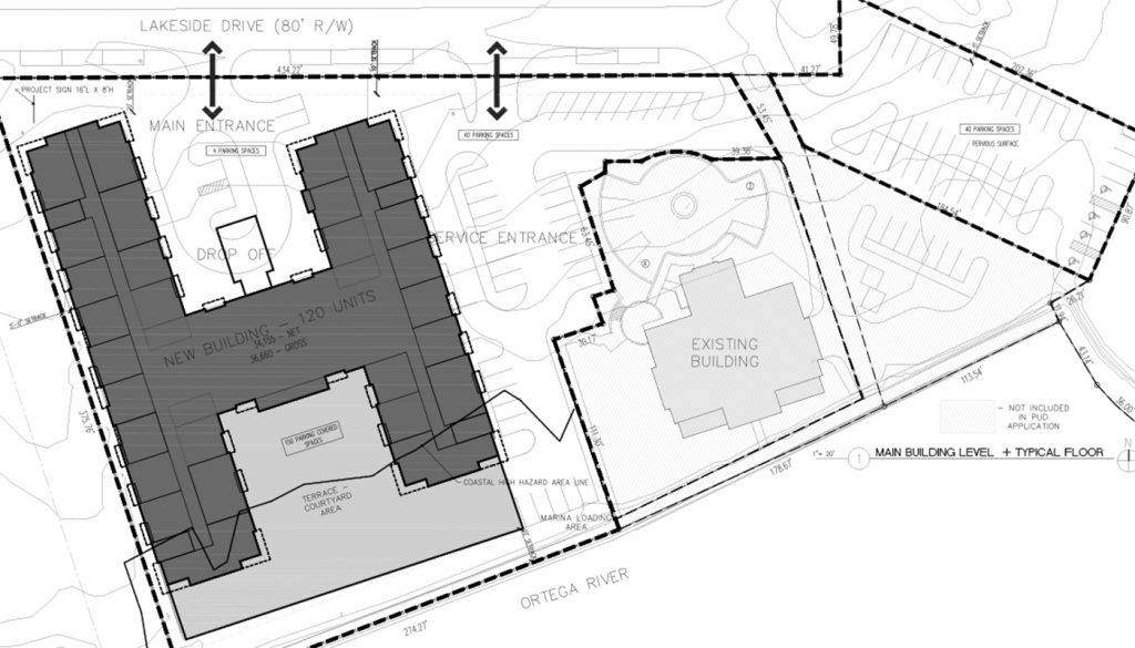 Vestcor’s proposal for a luxury senior community adjacent  to the Marina at Ortega Landing and Riverhomes at Ortega Landing condos.