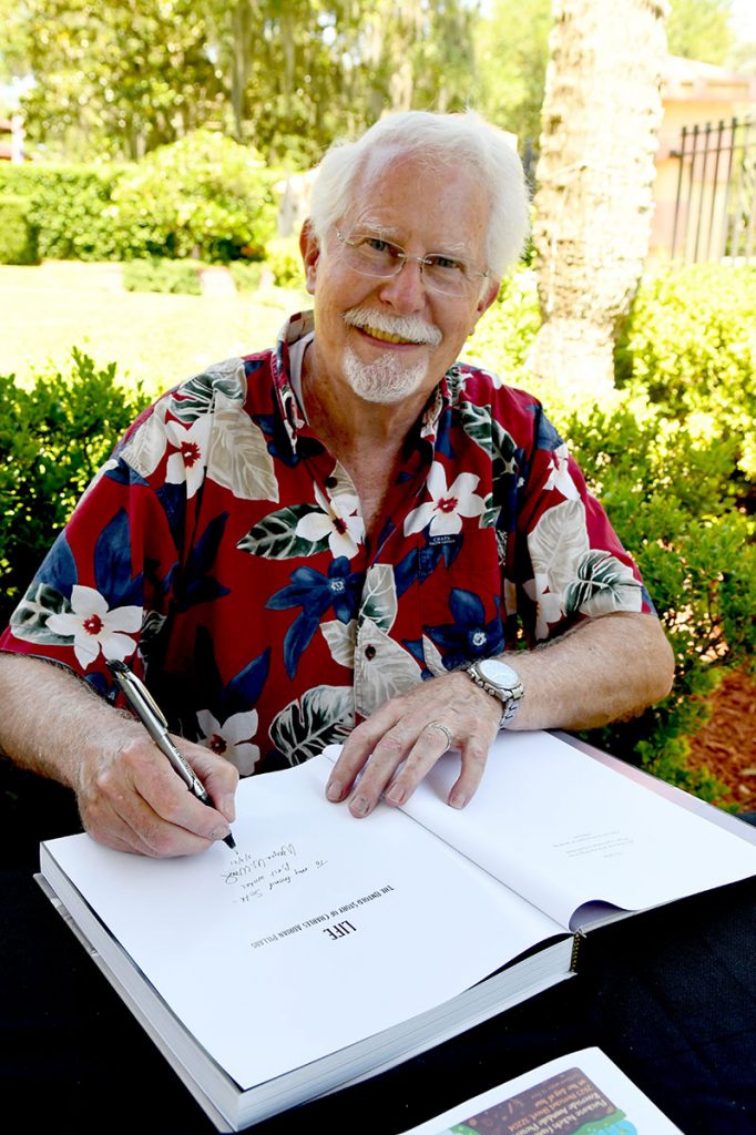 Author, historian and retired Optometrist Wayne Wood took time to sign a copy of Life – The Untold Story of Charles Adrian Pillars. Wood remarked that this book is his best book to date.