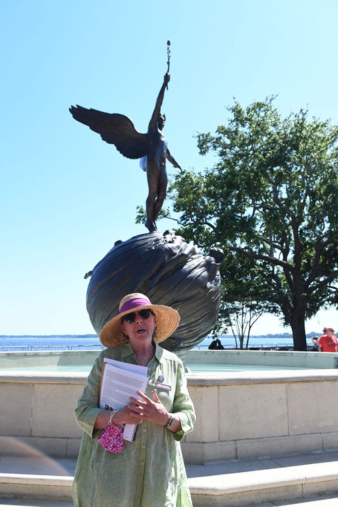 Patti Houlihan led guided tours and helped share history of Memorial Park in Riverside