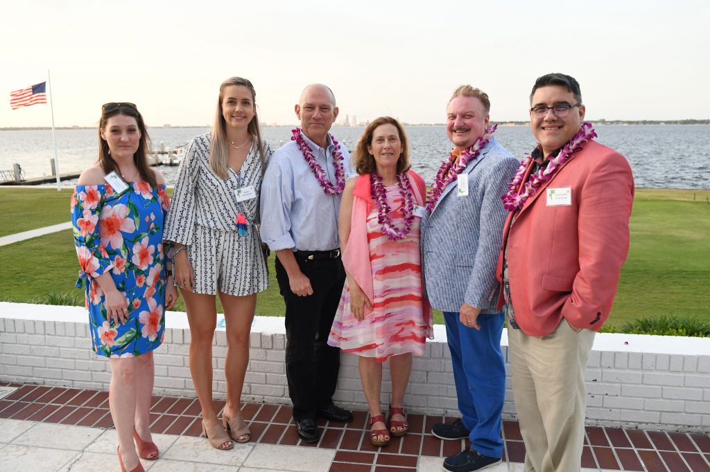 Amber Hraha and Katie Brezinski with Richard and Karen Margulies, Tim Wilbanks and Leo Martinez