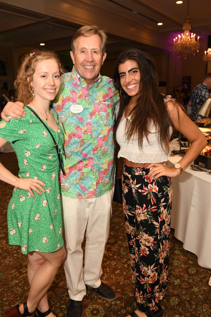 Madeline Howland with Jacksonville Speech and Hearing Center President and CEO Michael Howland and Joelle Angarola