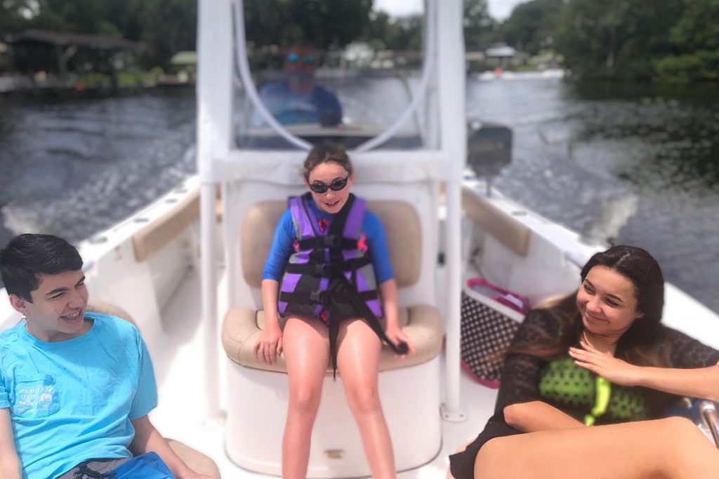 Matthew, Lola, and Bella Tucci