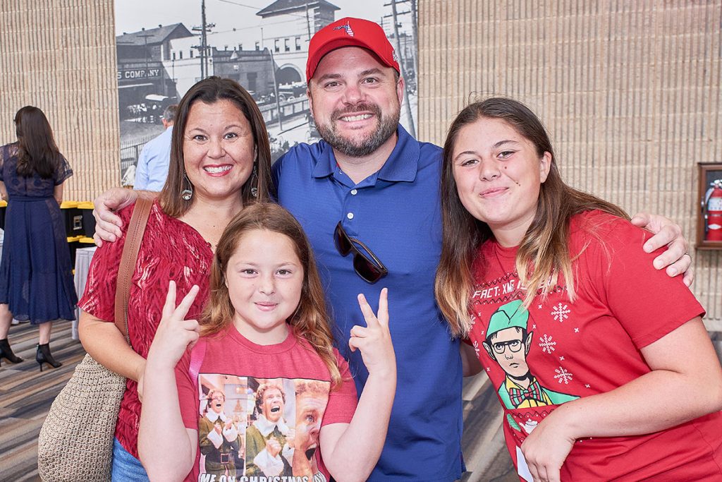 Brooks and Michael Biagini with their girls, Rachel and Zoey