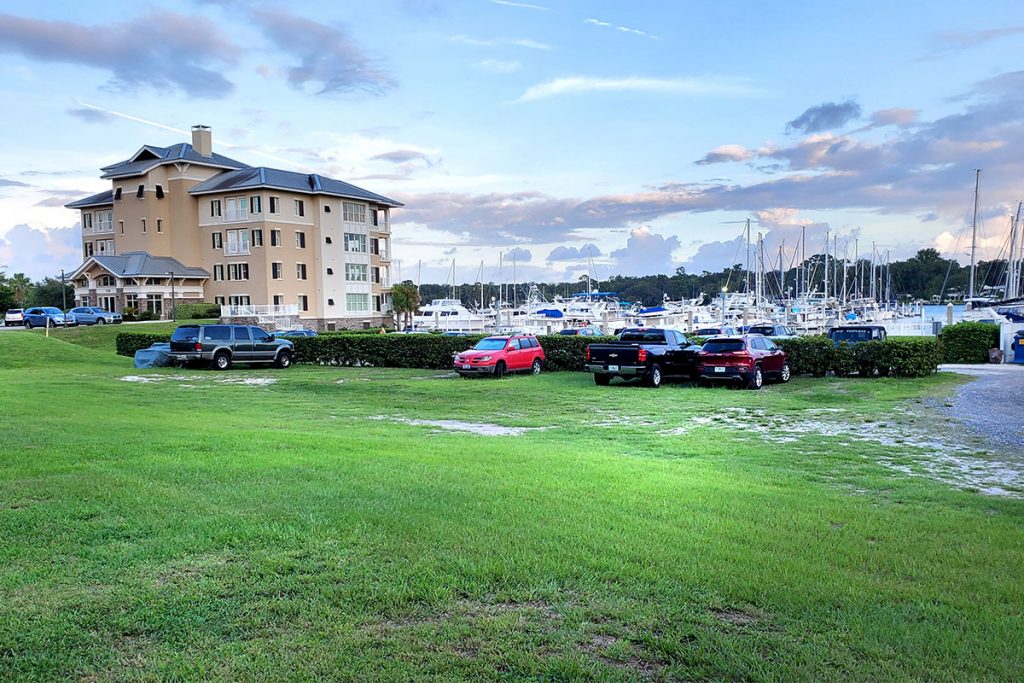 This view from the Southwest corner is where the assisted living facility would have an entrance and frontage to Lakeside Drive. The parcel has sat vacant for over 12 years while investors have considered the viability of the parcel for redevelopment.