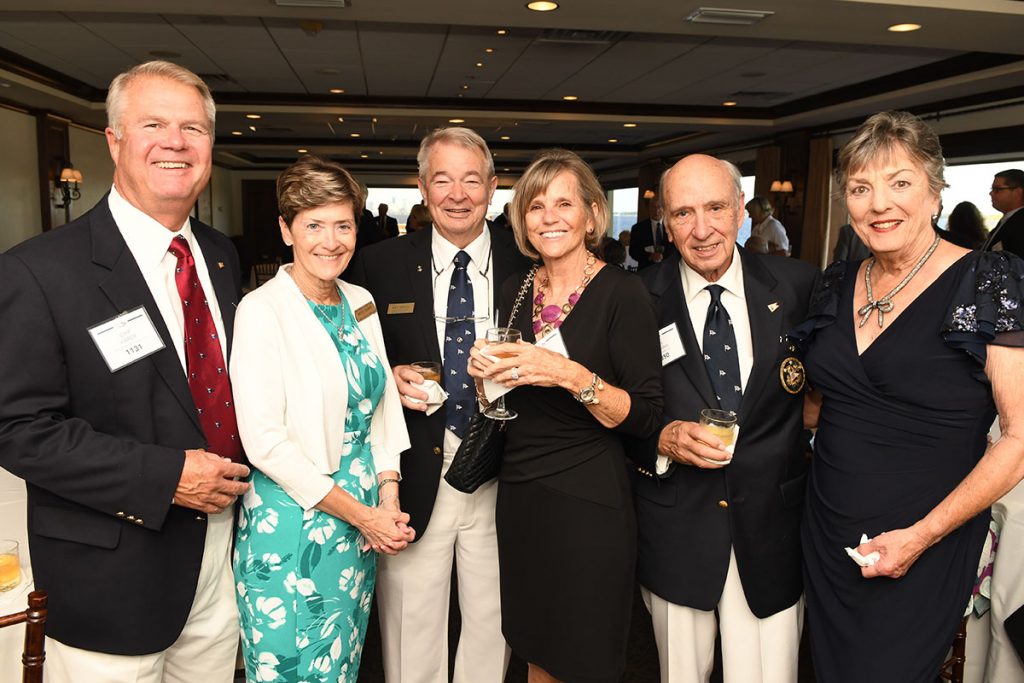 Chip and Betty Hardy of the Tampa Yacht and Country Club with Joey and Pam Sowell of Eau Gallie Yacht Club in Melbourne along with fellow Eau Gallie Yacht Club members Jon and Edy Williams