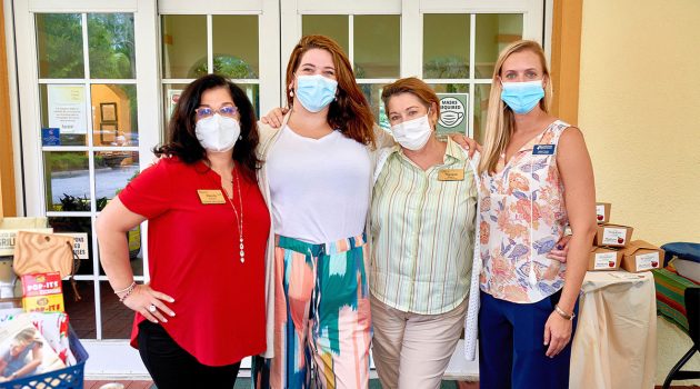 Senior living community hosts event, raises donations, supplies for students