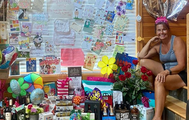 Residents illustrate appreciation for favorite postal carrier
