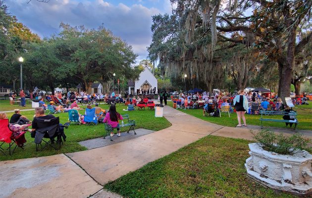 Crowd fills Fletcher Park: Concert in the Park makes debut after long hiatus