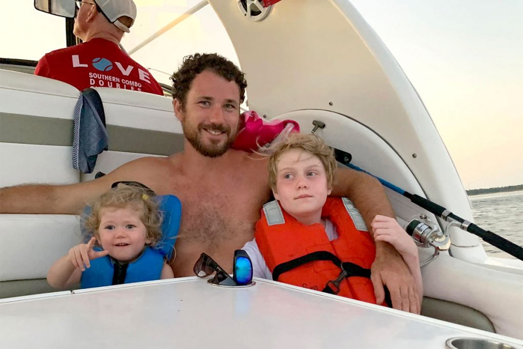 Ian Cleary with Oceana and Dee