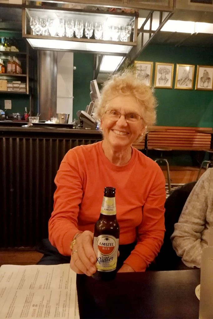 Iris Eisenberg at a Rotterdam pub