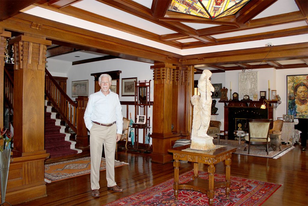 Wayne Wood in historic home