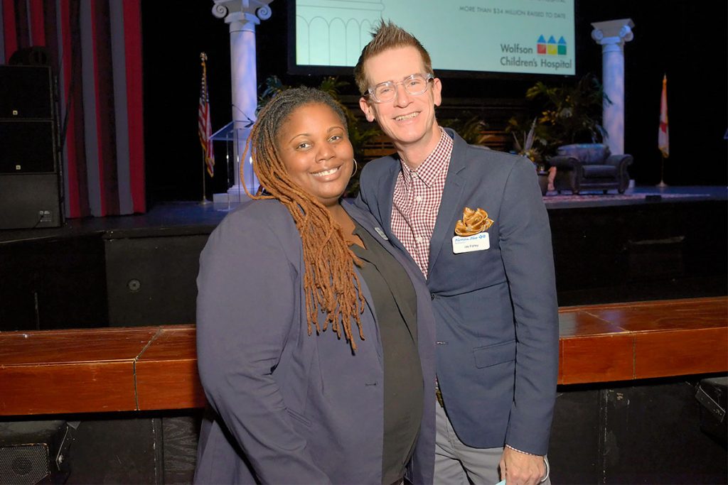 Andrea Williams and Jay Farley