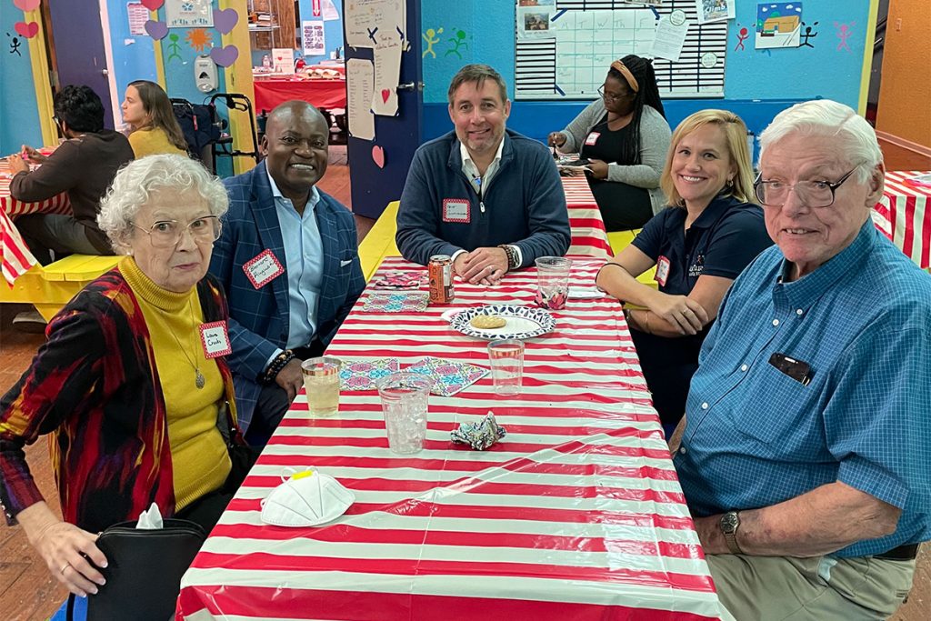 Laura Crooks with Bernard Augustin, Pete Gunnlaugsson, Bridget McDonald and Jim Crooks