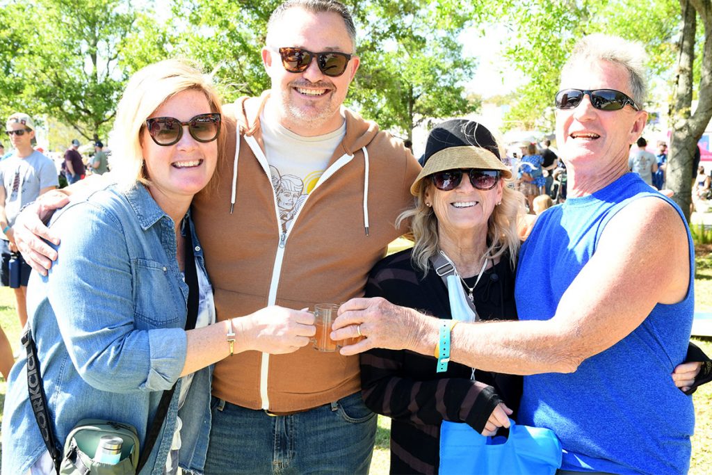 Kat and Preston Oughton with Cherie and Don Murk