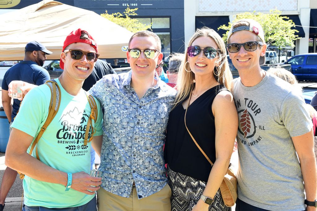 Ryan Beberus with Jacob Clark, Katherine Clark and Matt Wall