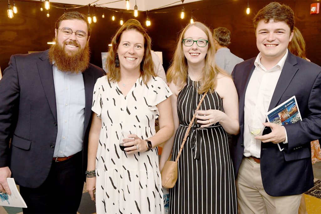 Nic Mandolini with Anne Brent, Shannon San born and William Stokes