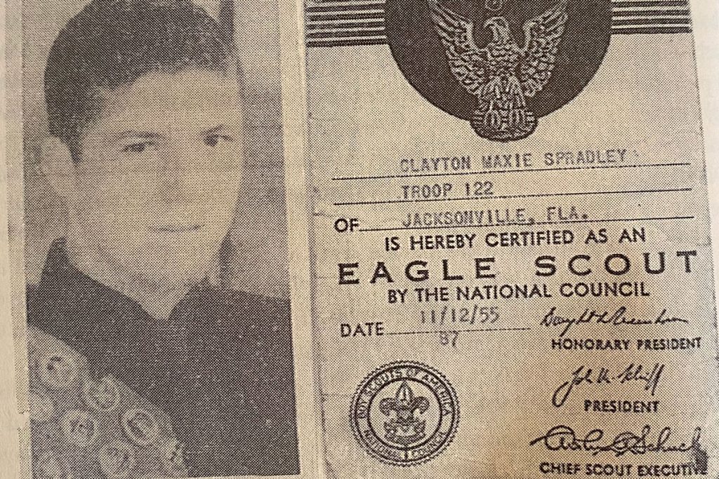Clayton Spradley, Eagle Scout
