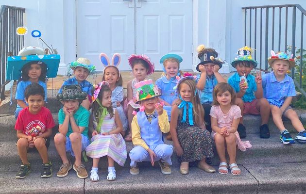 Preschool students join Easter Bunny for San Marco parade