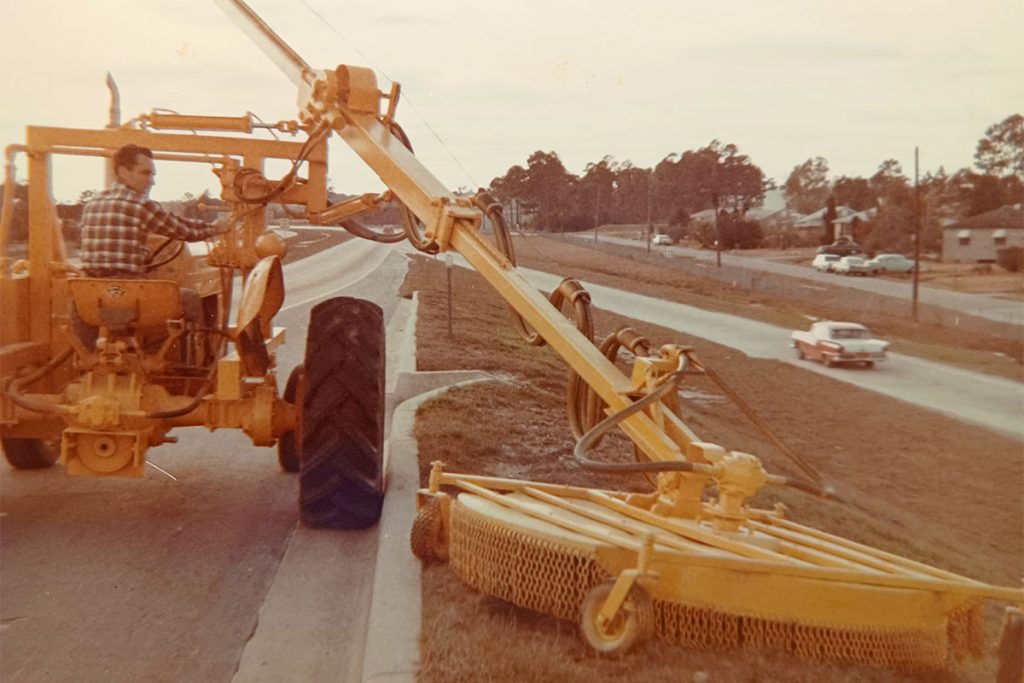 Slope Mower invented by Jack Lanier