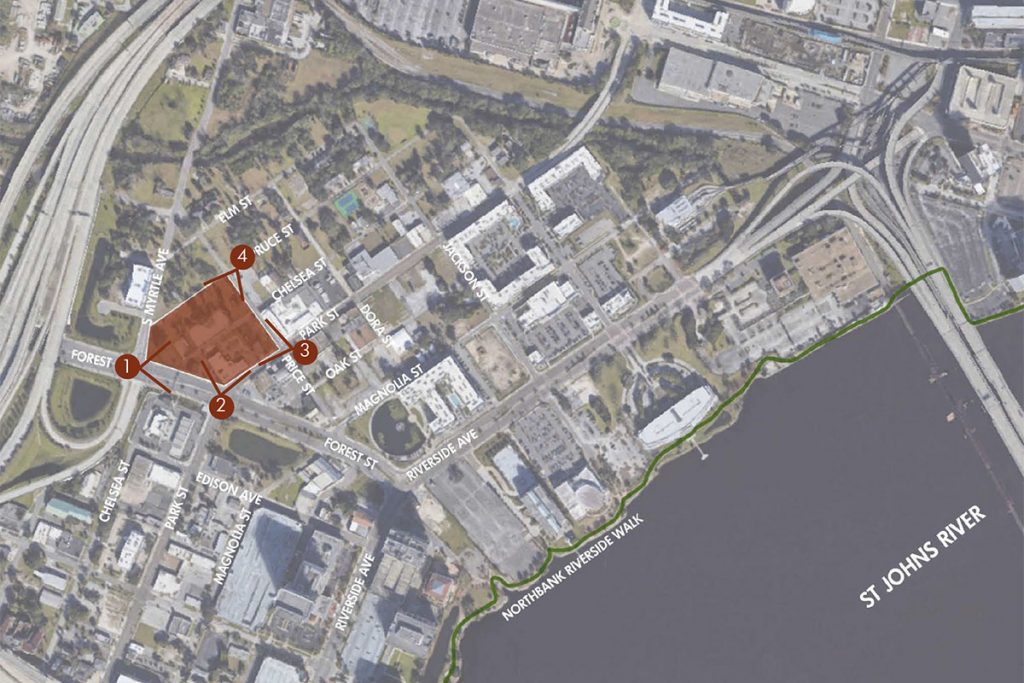 map showing affected area
