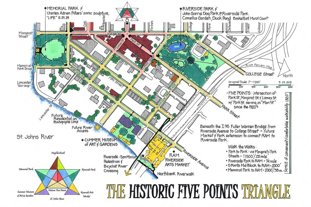 RAP’s Creative Placemaking Committee unveils the first phase of its Riverside Avondale Cultural Trail. Graphic designed by Rick Pariani. Courtesy of the RAP Creative Placemaking Committee.