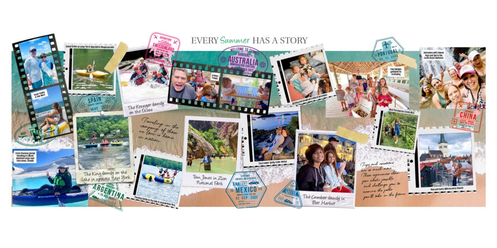 Summer Travel Photo Collage