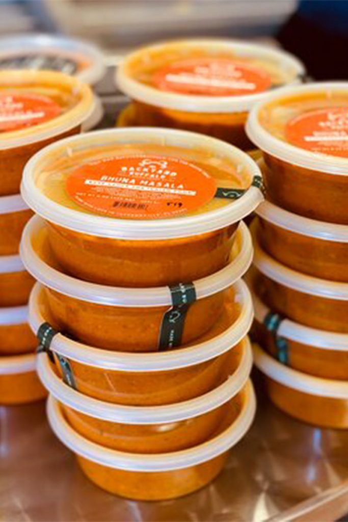 Containers of Bhuna Masala