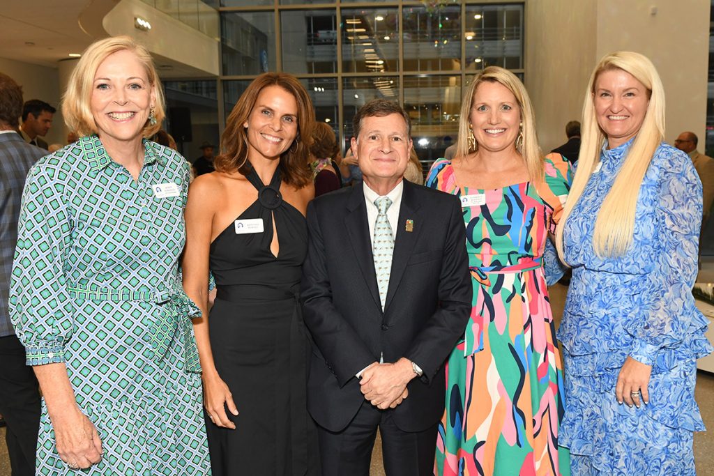 Women’s Board President, Robin Albaneze with Show Chair Kristina Powell, Michael Aubin, FACHE – President, Wolfson Children’s Hospital, Chief Philanthropy Officer, Baptist Health Foundation, alongside Show Chairs Kymberly Wolfson and Heather CreelSally