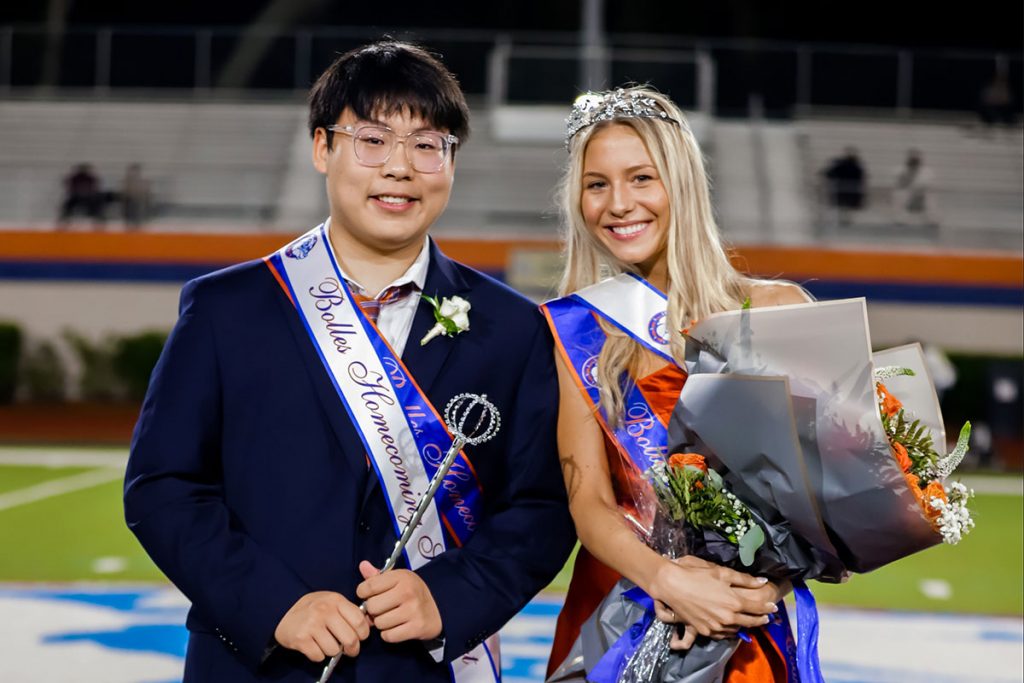 Bolles seniors Tony Wang and Jillian Candelino were named this year’s Homecoming Sweethearts.