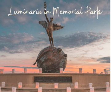 Luminaria in Memorial Park