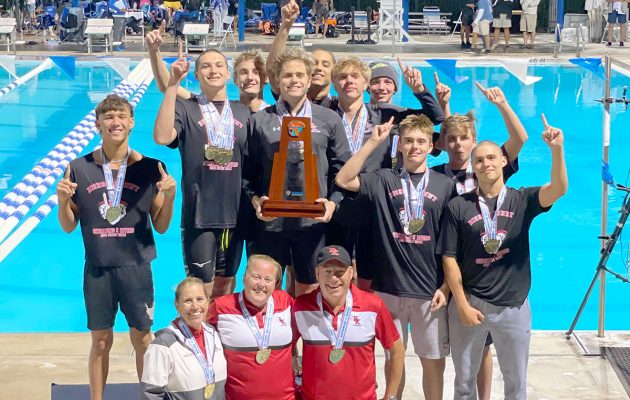 Bishop Kenny’s boys/girls swim teams celebrate end-of-season victories