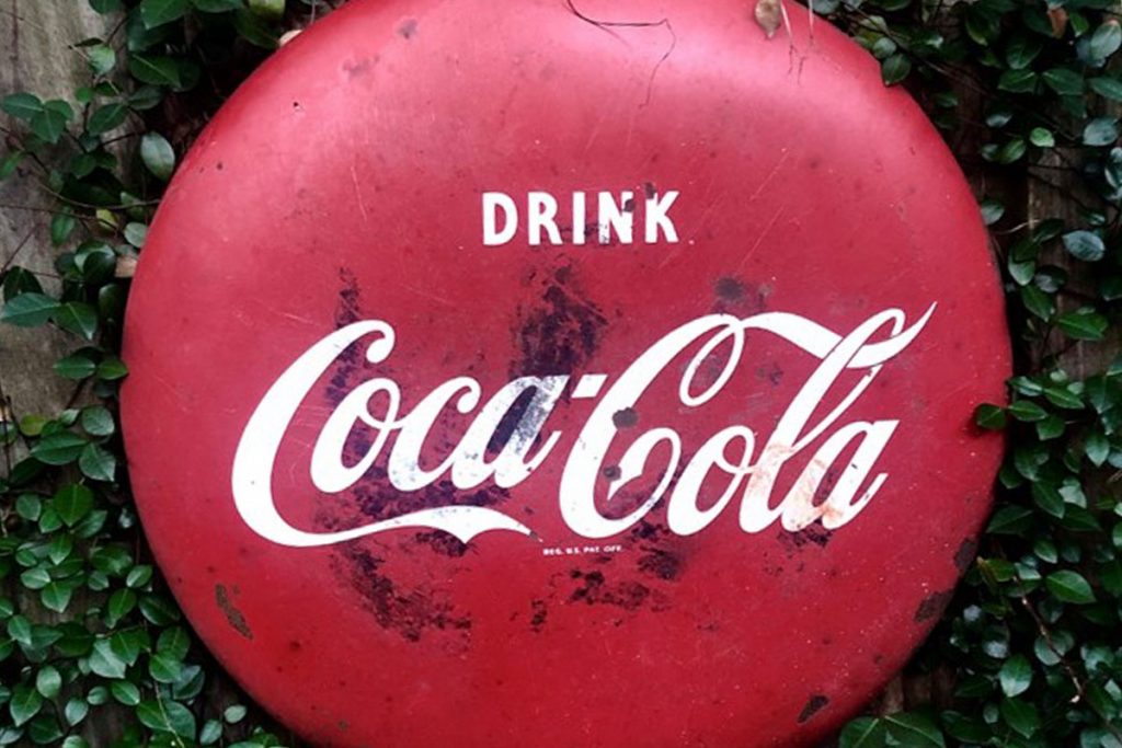 Vintage sign from the Loftons’ collection